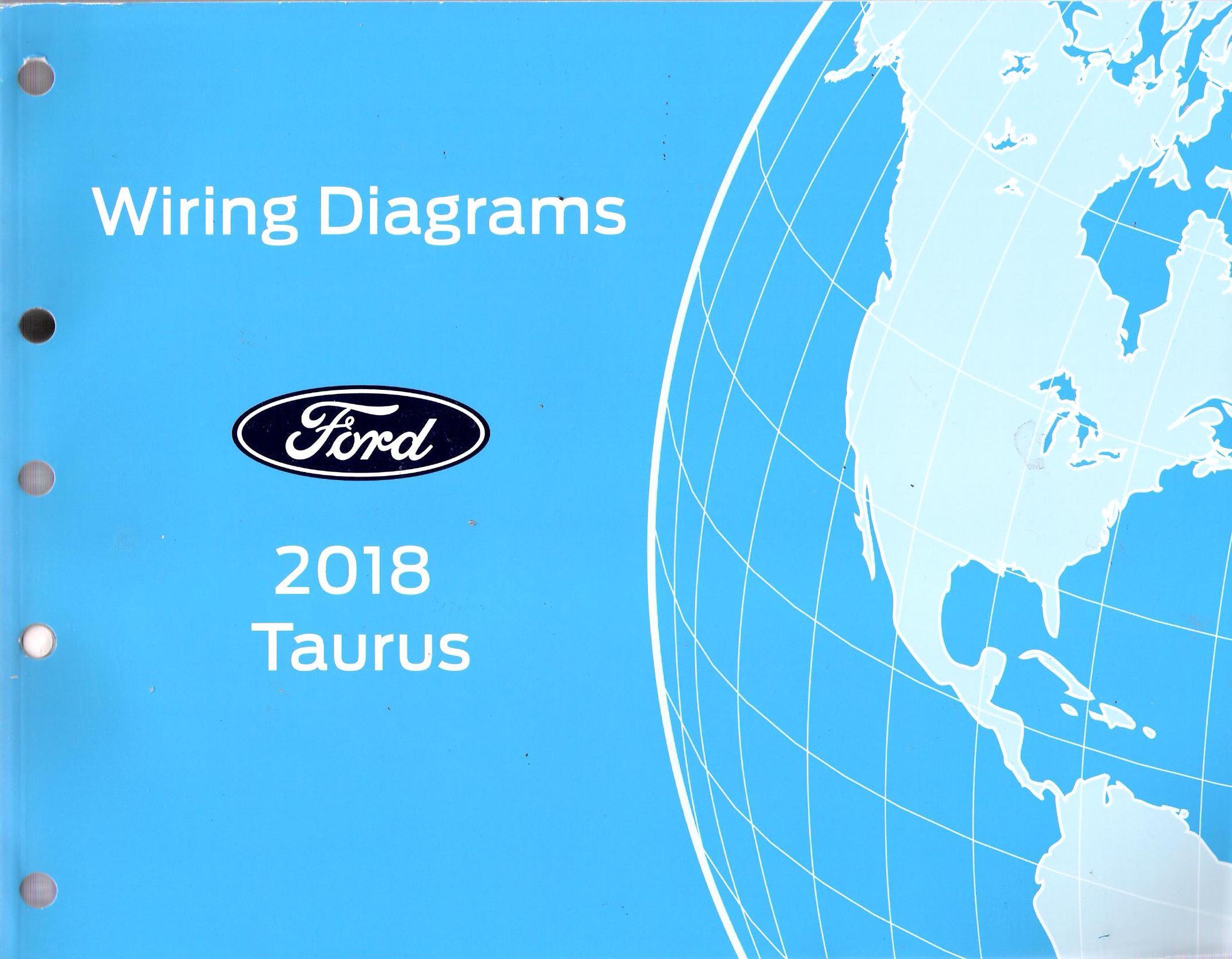 2018 Ford Taurus OEM Factory Wiring Diagram Schematics Manual